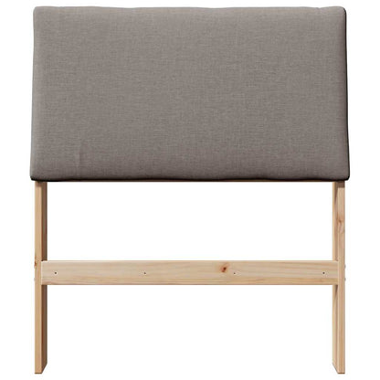 vidaXL Gepolstertes Kopfteil Taupe 80 cm Massives Kiefernholz
