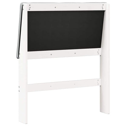 Gepolstertes Kopfteil Hellgrau 80 cm Massives Kiefernholz