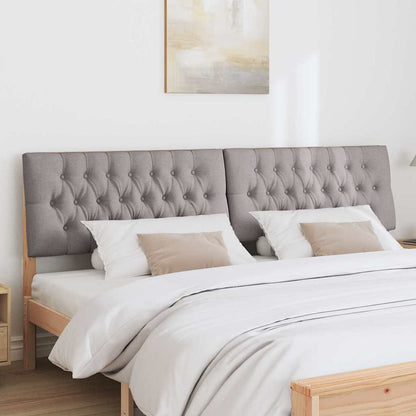 Gepolstertes Kopfteil Taupe 200 cm Massives Kiefernholz