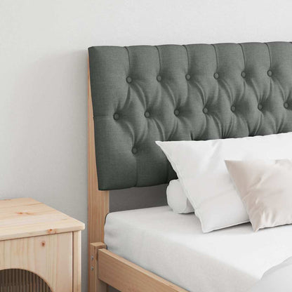 Gepolstertes Kopfteil Dunkelgrau 180 cm Massives Kiefernholz