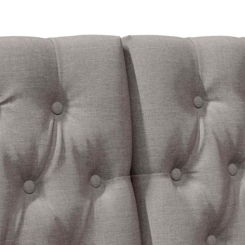 vidaXL Gepolstertes Kopfteil Taupe 180 cm Massives Kiefernholz