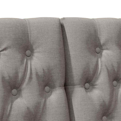 vidaXL Gepolstertes Kopfteil Taupe 180 cm Massives Kiefernholz