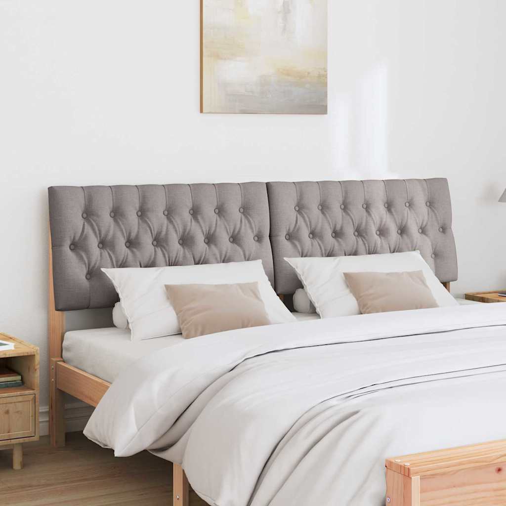 vidaXL Gepolstertes Kopfteil Taupe 180 cm Massives Kiefernholz