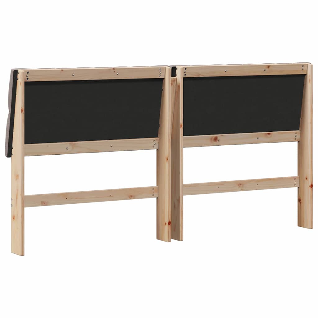 vidaXL Gepolstertes Kopfteil Taupe 180 cm Massives Kiefernholz