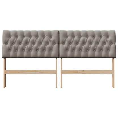 vidaXL Gepolstertes Kopfteil Taupe 180 cm Massives Kiefernholz