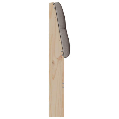 vidaXL Gepolstertes Kopfteil Taupe 160 cm Massives Kiefernholz
