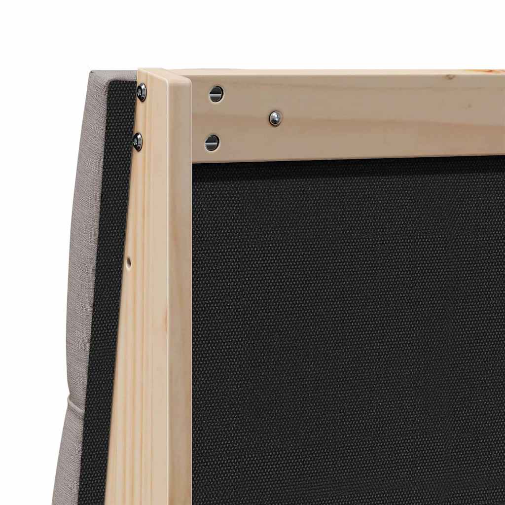 vidaXL Gepolstertes Kopfteil Taupe 150 cm Massives Kiefernholz