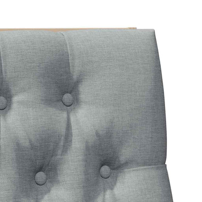 Gepolstertes Kopfteil Hellgrau 100 cm Massives Kiefernholz