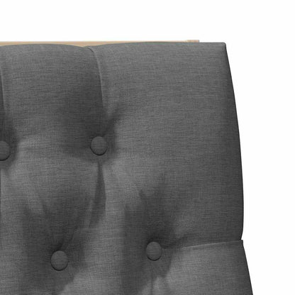 vidaXL Gepolstertes Kopfteil Dunkelgrau 100 cm Massives Kiefernholz