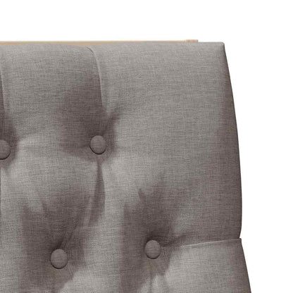 vidaXL Gepolstertes Kopfteil Taupe 100 cm Massives Kiefernholz