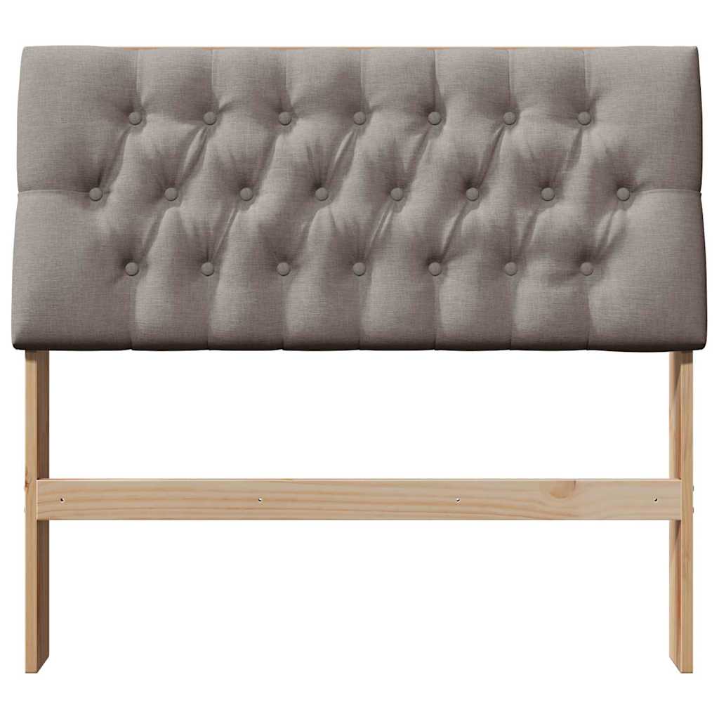 vidaXL Gepolstertes Kopfteil Taupe 100 cm Massives Kiefernholz