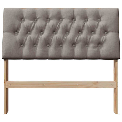 vidaXL Gepolstertes Kopfteil Taupe 100 cm Massives Kiefernholz