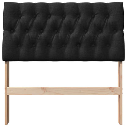 Gepolstertes Kopfteil Schwarz 90 cm Massives Kiefernholz