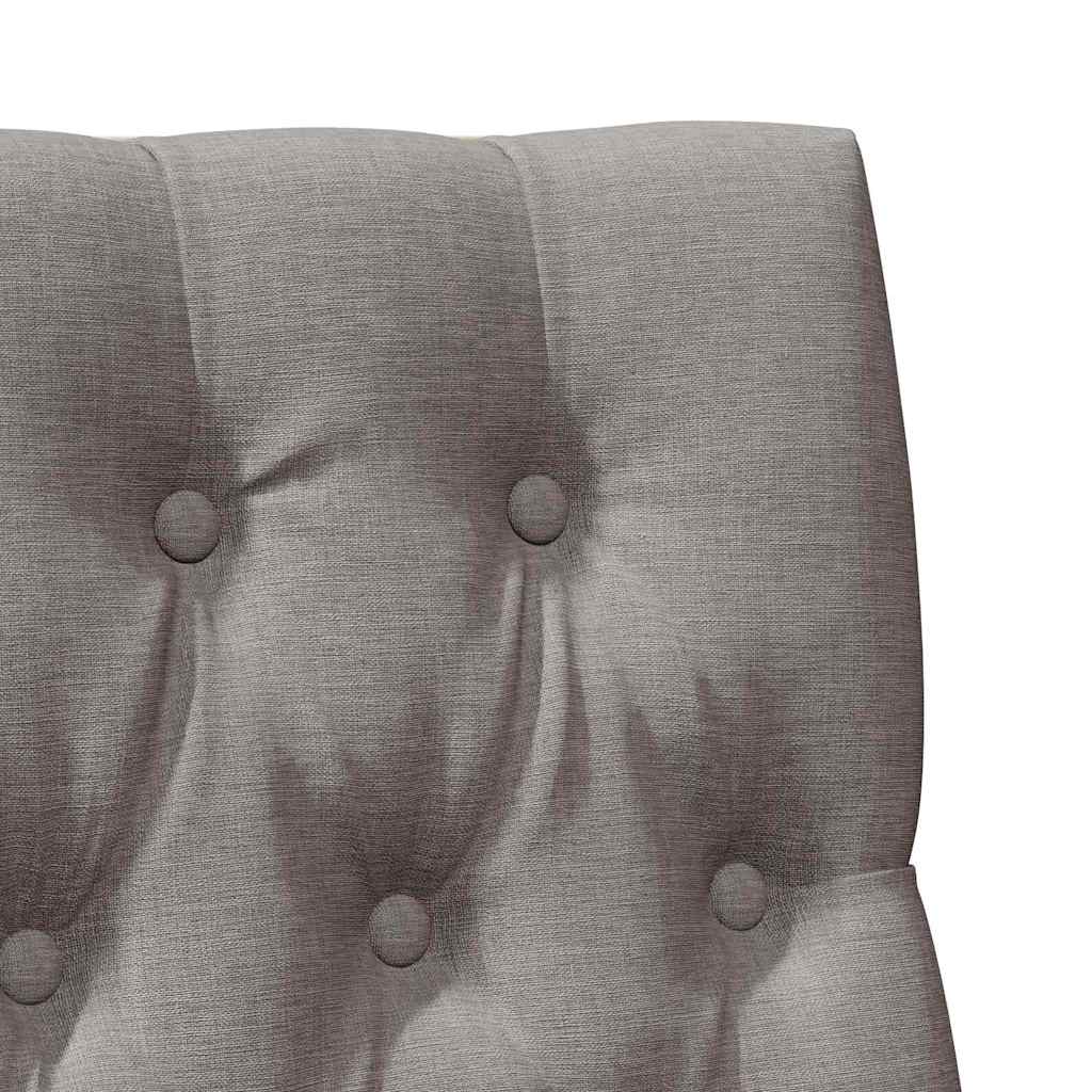 vidaXL Gepolstertes Kopfteil Taupe 90 cm Massives Kiefernholz