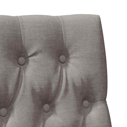 vidaXL Gepolstertes Kopfteil Taupe 90 cm Massives Kiefernholz