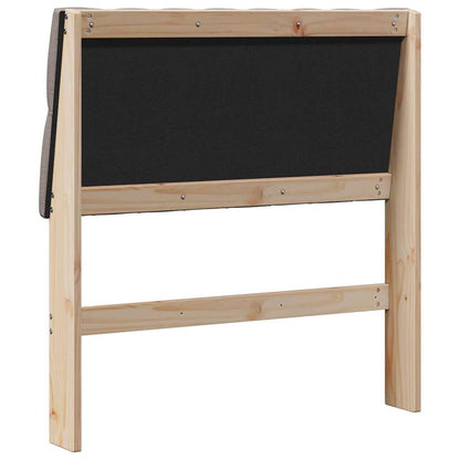 vidaXL Gepolstertes Kopfteil Taupe 90 cm Massives Kiefernholz