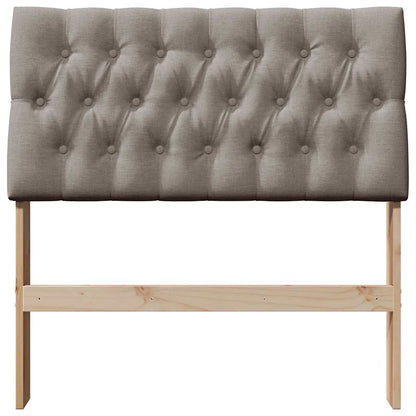 vidaXL Gepolstertes Kopfteil Taupe 90 cm Massives Kiefernholz