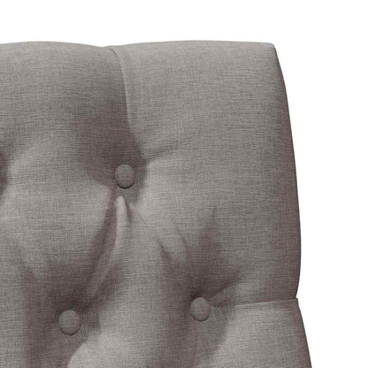 Gepolstertes Kopfteil Taupe 80 cm Massives Kiefernholz