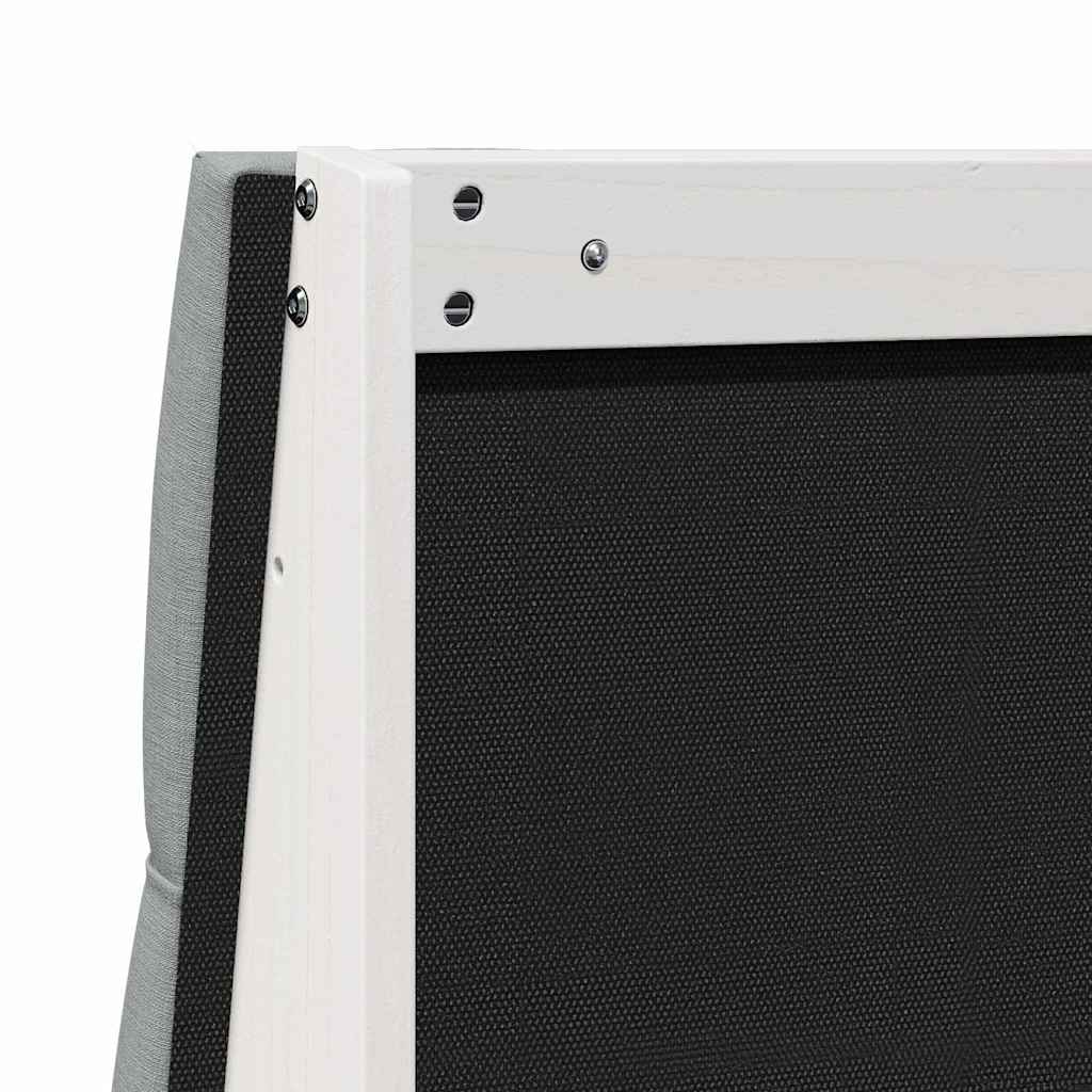 Gepolstertes Kopfteil Hellgrau 80 cm Massives Kiefernholz