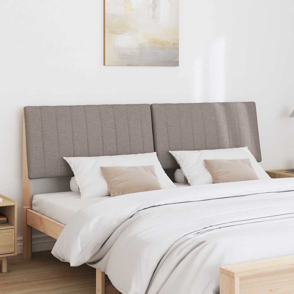 vidaXL Gepolstertes Kopfteil Taupe 180 cm Massives Kiefernholz