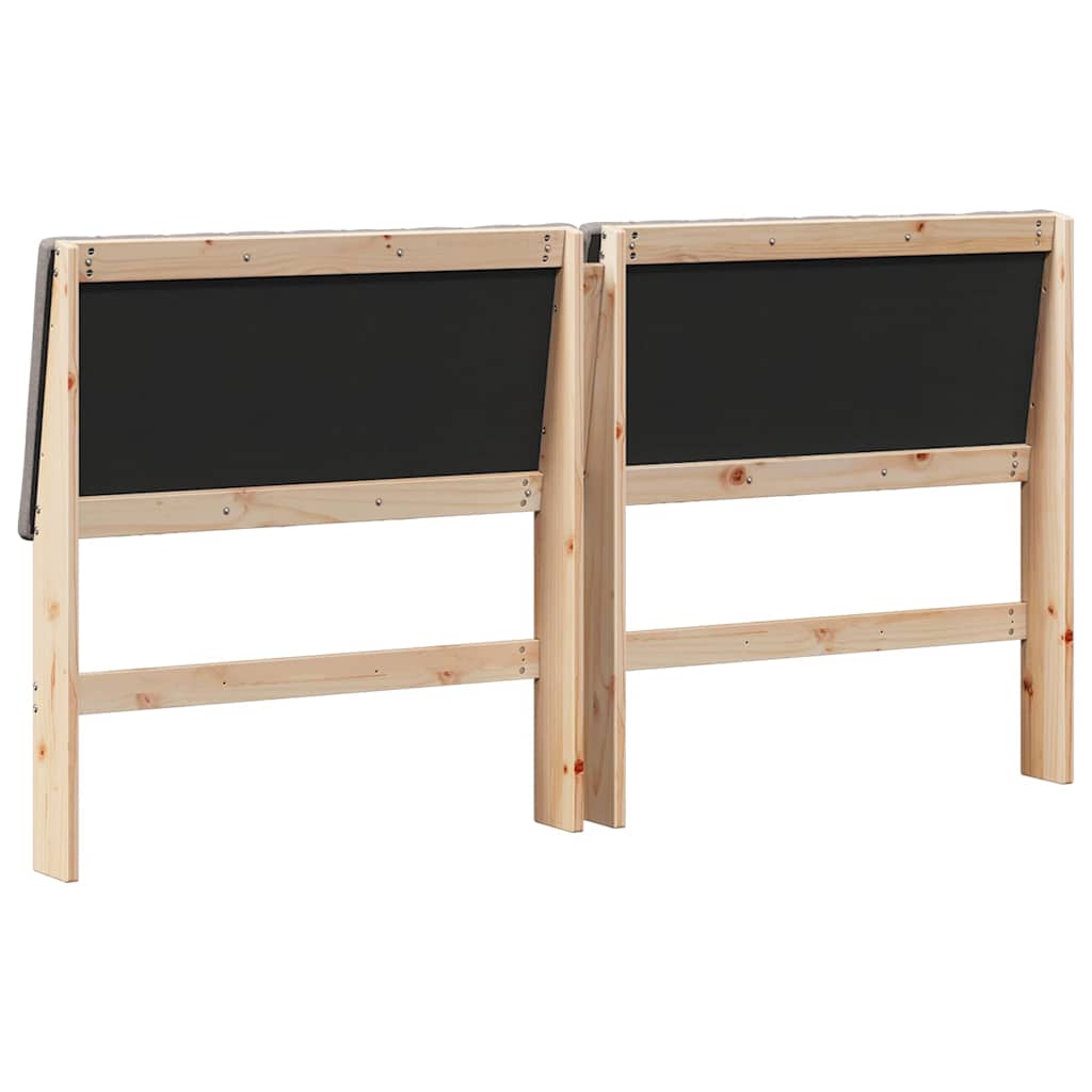 vidaXL Gepolstertes Kopfteil Taupe 180 cm Massives Kiefernholz