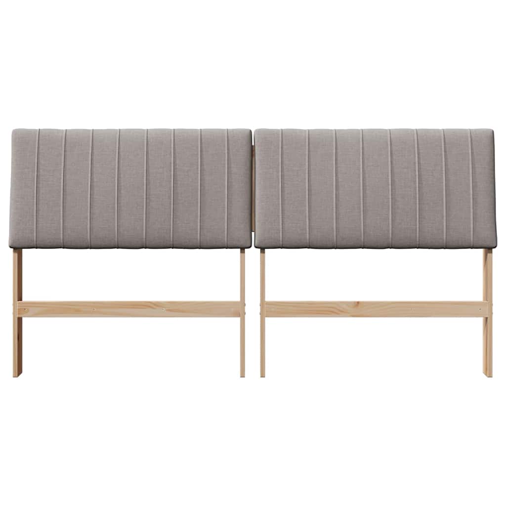 vidaXL Gepolstertes Kopfteil Taupe 180 cm Massives Kiefernholz