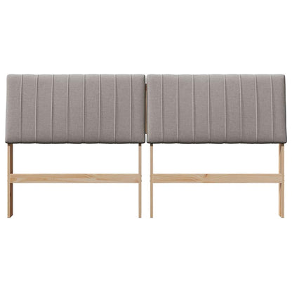 vidaXL Gepolstertes Kopfteil Taupe 180 cm Massives Kiefernholz