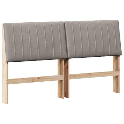 vidaXL Gepolstertes Kopfteil Taupe 160 cm Massives Kiefernholz