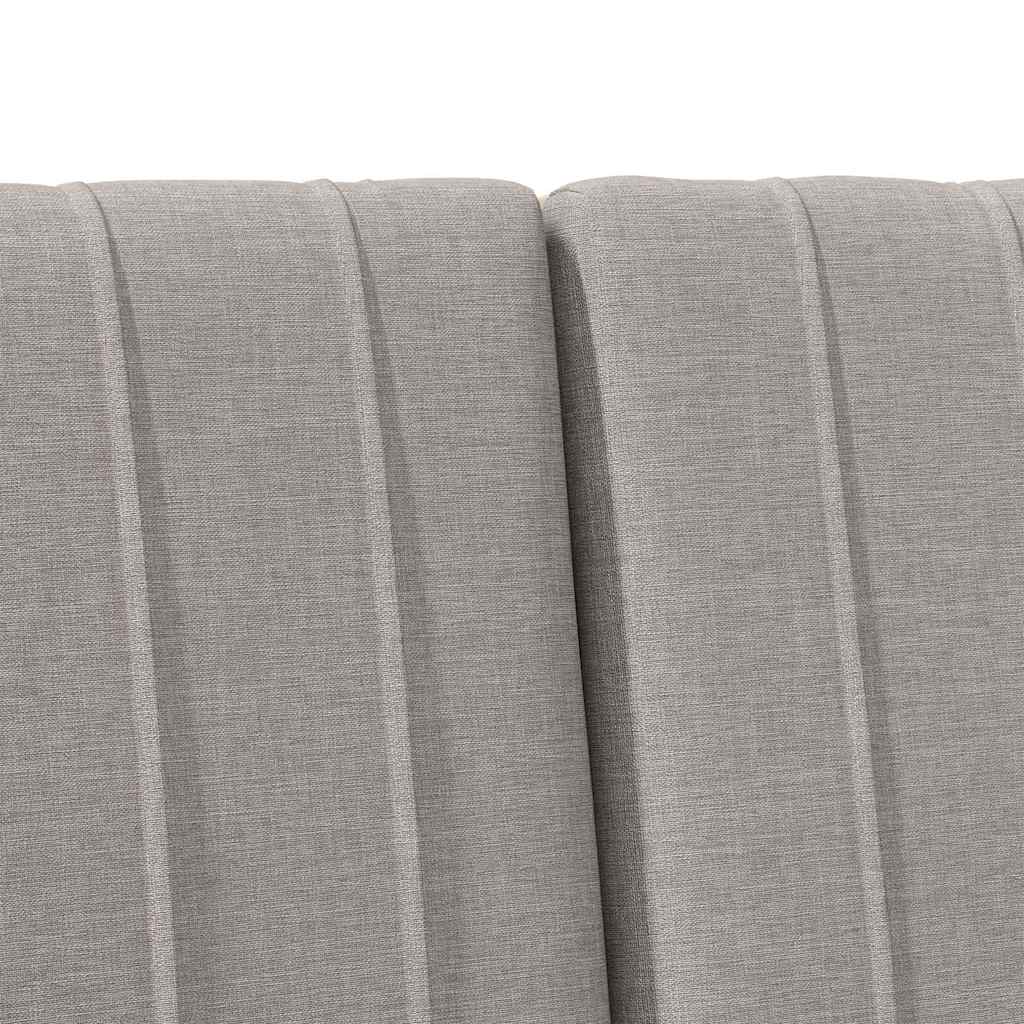 vidaXL Gepolstertes Kopfteil Taupe 135 cm Massives Kiefernholz