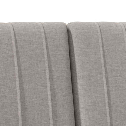 vidaXL Gepolstertes Kopfteil Taupe 120 cm Massives Kiefernholz