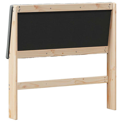 Gepolstertes Kopfteil Dunkelgrau 100 cm Massives Kiefernholz