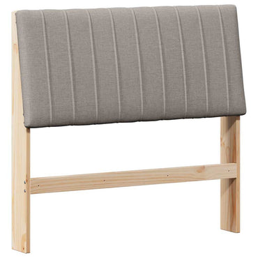 vidaXL Gepolstertes Kopfteil Taupe 100 cm Massives Kiefernholz