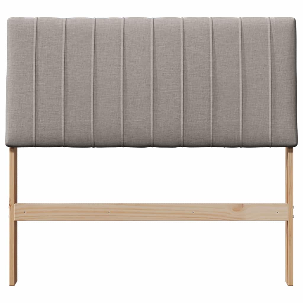 vidaXL Gepolstertes Kopfteil Taupe 100 cm Massives Kiefernholz