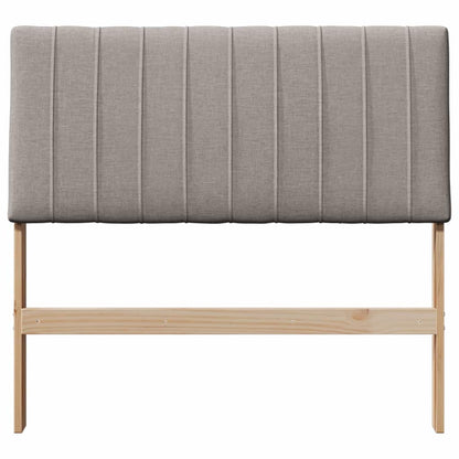 vidaXL Gepolstertes Kopfteil Taupe 100 cm Massives Kiefernholz