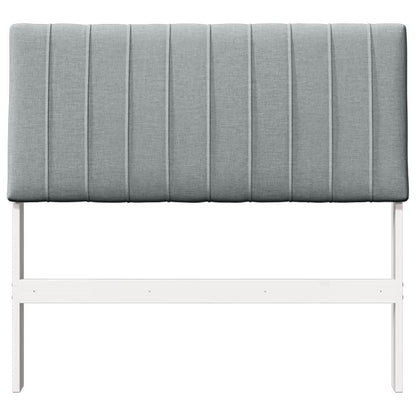 Gepolstertes Kopfteil Hellgrau 100 cm Massives Kiefernholz