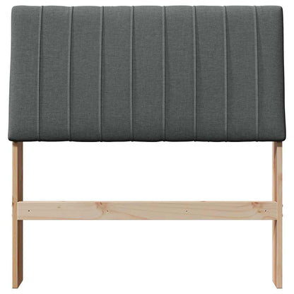 Gepolstertes Kopfteil Dunkelgrau 90 cm Massives Kiefernholz