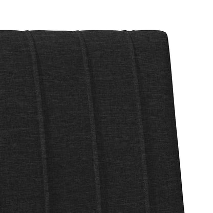 vidaXL Gepolstertes Kopfteil Schwarz 90 cm Massives Kiefernholz