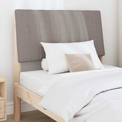 vidaXL Gepolstertes Kopfteil Taupe 90 cm Massives Kiefernholz