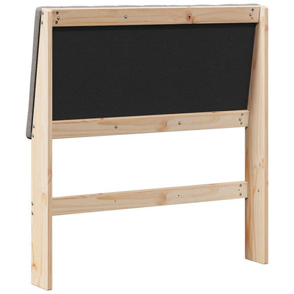 vidaXL Gepolstertes Kopfteil Taupe 90 cm Massives Kiefernholz