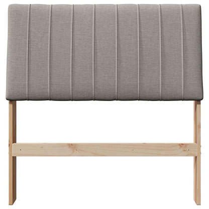 vidaXL Gepolstertes Kopfteil Taupe 90 cm Massives Kiefernholz