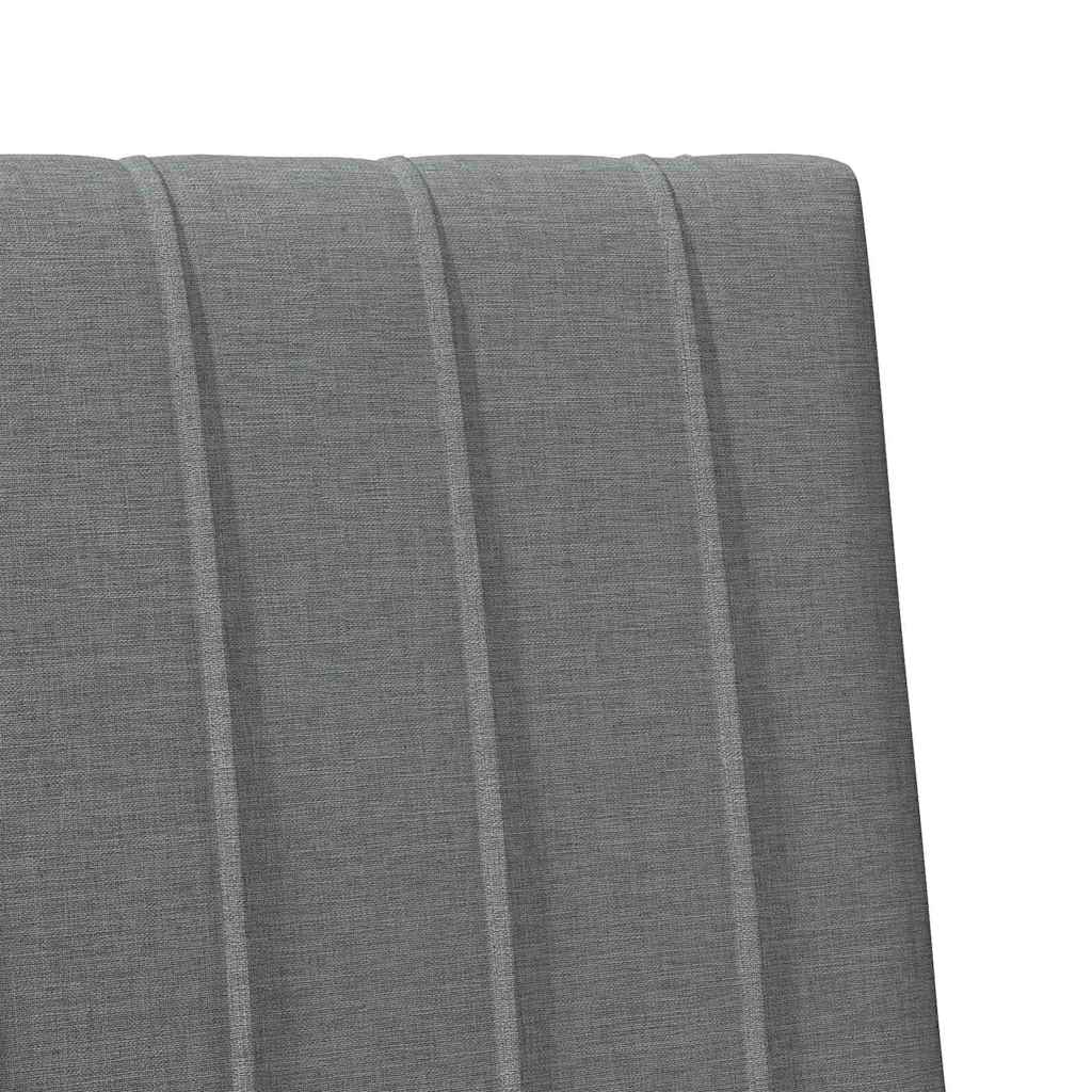 vidaXL Gepolstertes Kopfteil Dunkelgrau 80 cm Massives Kiefernholz
