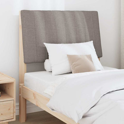 Gepolstertes Kopfteil Taupe 80 cm Massives Kiefernholz