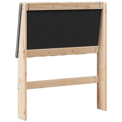 Gepolstertes Kopfteil Taupe 80 cm Massives Kiefernholz