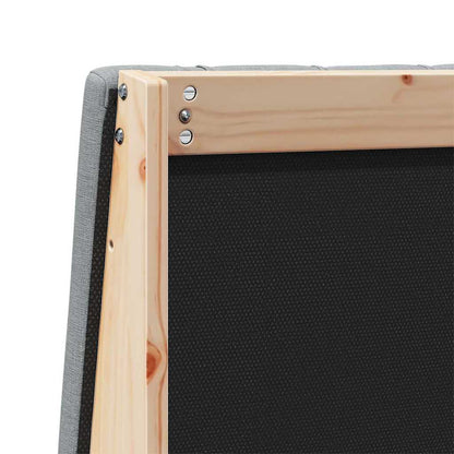 Gepolstertes Kopfteil Hellgrau 75 cm Massives Kiefernholz