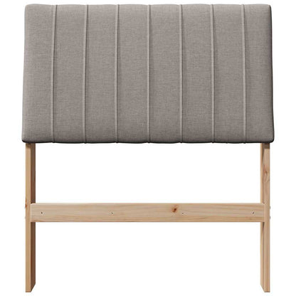 vidaXL Gepolstertes Kopfteil Taupe 75 cm Massives Kiefernholz