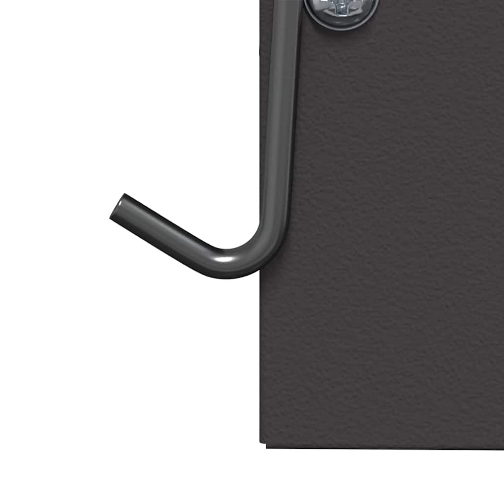 Kaninchenfütterer Schwarz 12,5 x 12,5 x 25 cm