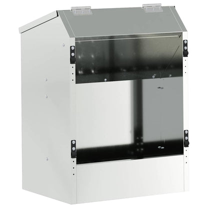 Kaninchenfütterer Silber 33,5 x 25,5 x 45,5 cm Verzinkter Stahl