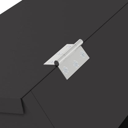 Kaninchenfütterer Schwarz 64,5 x 25,5 x 45,5 cm