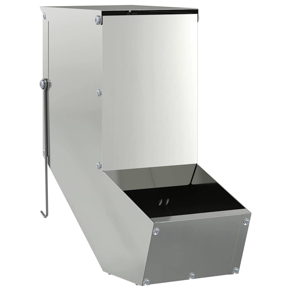 Kaninchenfütterer Silber 12,5 x 26 x 28,5 cm Verzinkter Stahl