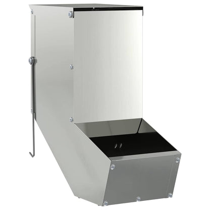 Kaninchenfütterer Silber 12,5 x 26 x 28,5 cm Verzinkter Stahl